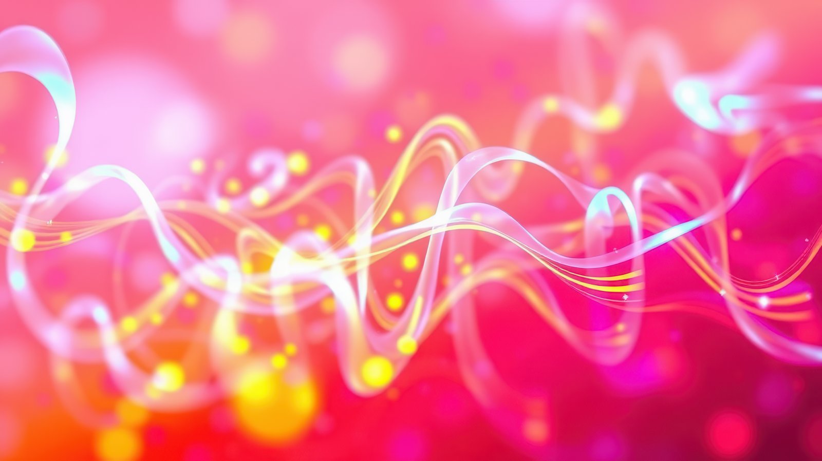 Vibrant abstract wave patterns create a swirling display of colors in a dynamic visual representation